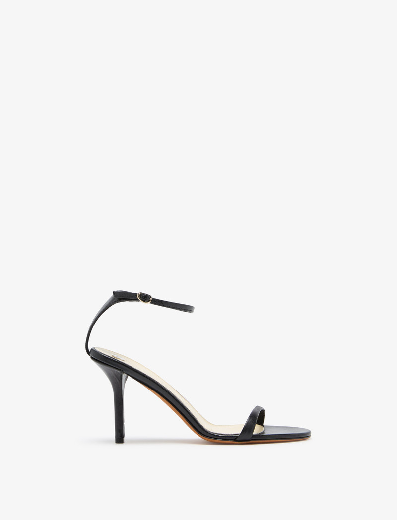 Slash Ankle Strap Sandals in Capretto Leather - 1