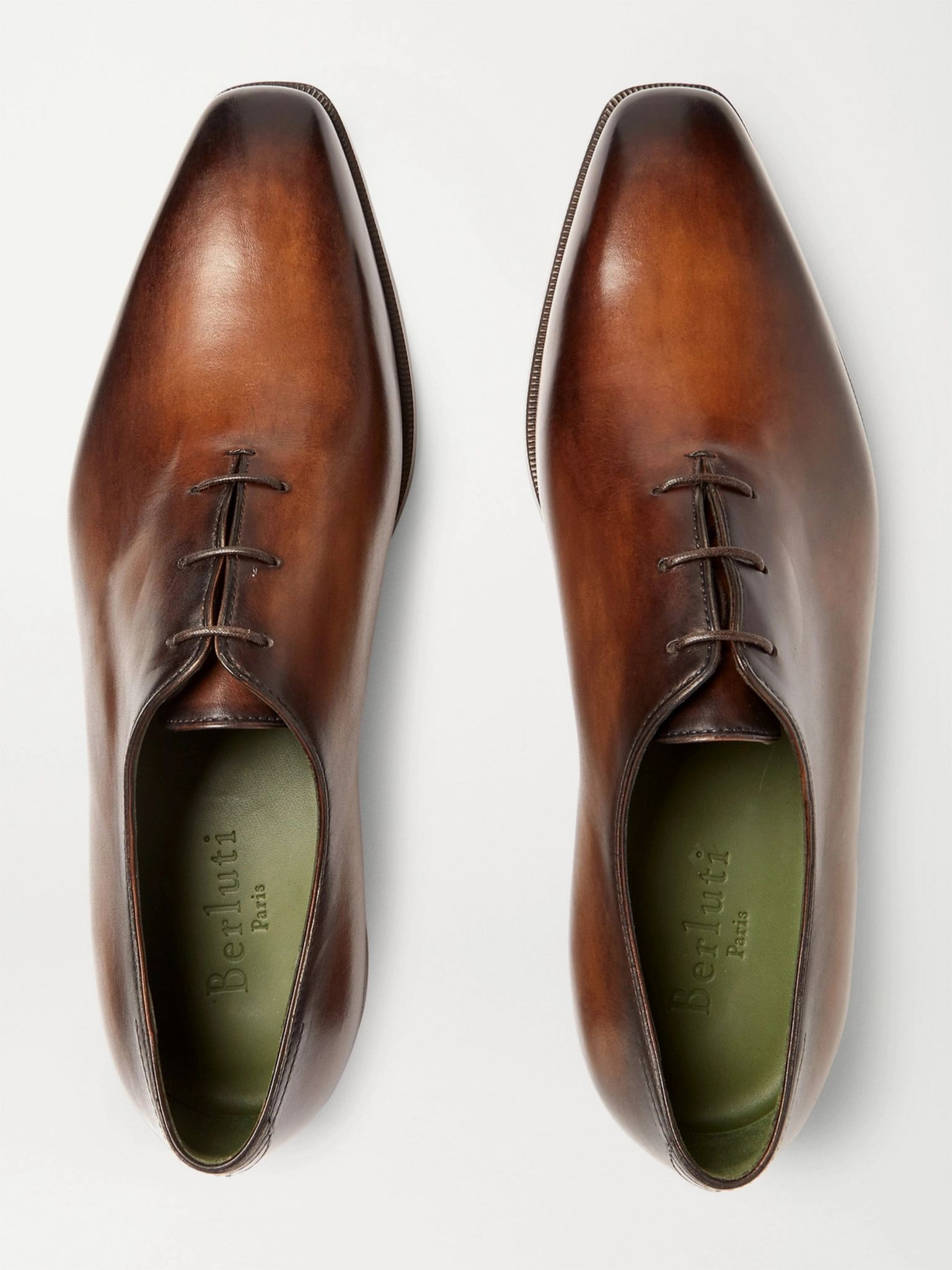 Blake Whole-Cut Venezia Leather Oxford Shoes Brown - 7