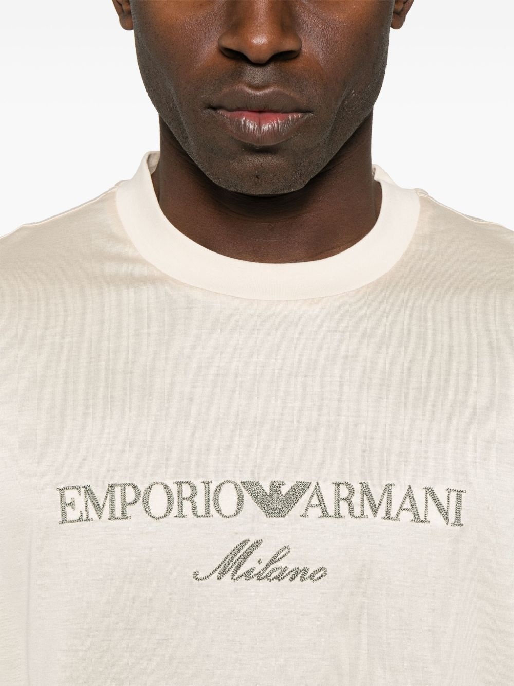 logo-embroidered T-shirt - 4