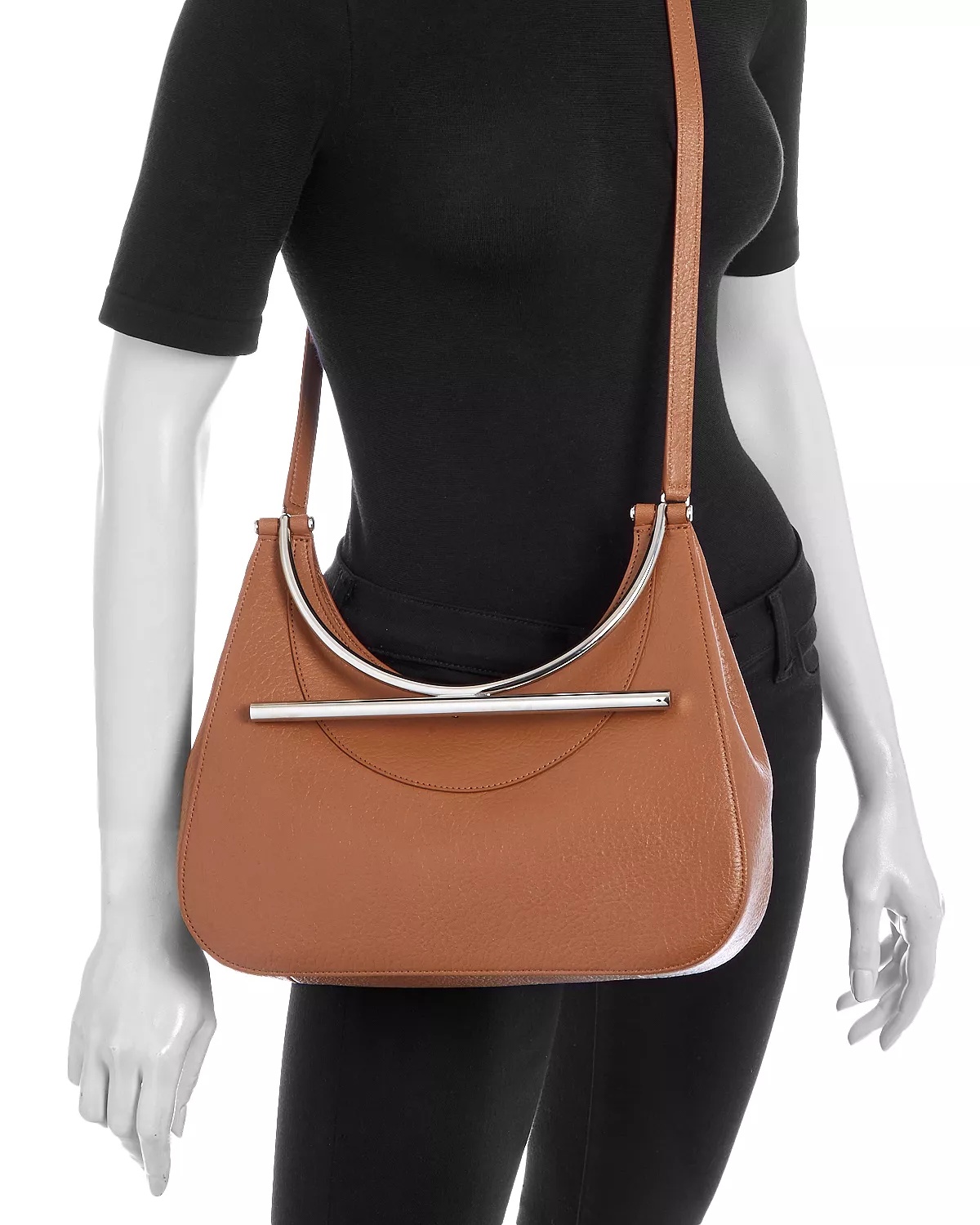 Cross Bar Small Leather Bag - 2