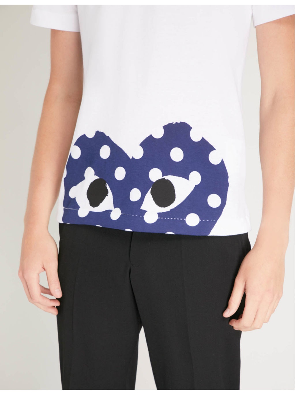 Polka-dot logo-print cotton-jersey T-shirt - 7