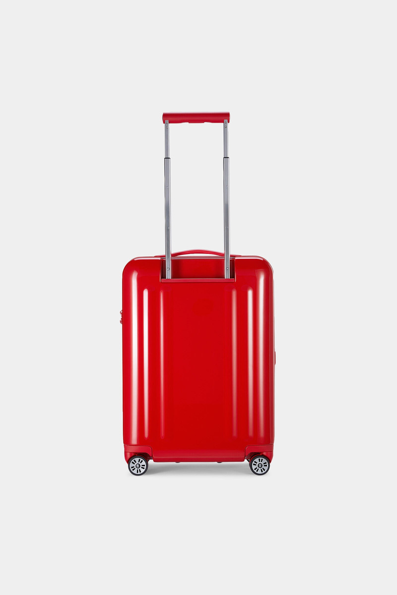 Piz small hard shell suitcase in Red 3
