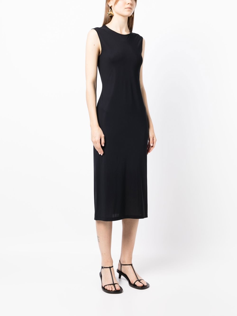 round neck sleeveless maxi dress - 3