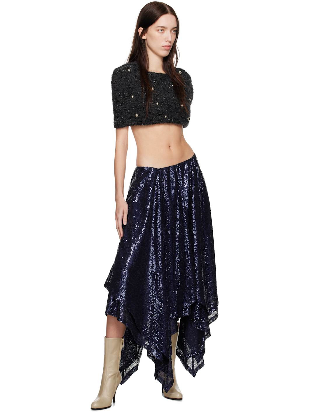 Blue Isla Midi Skirt - 4