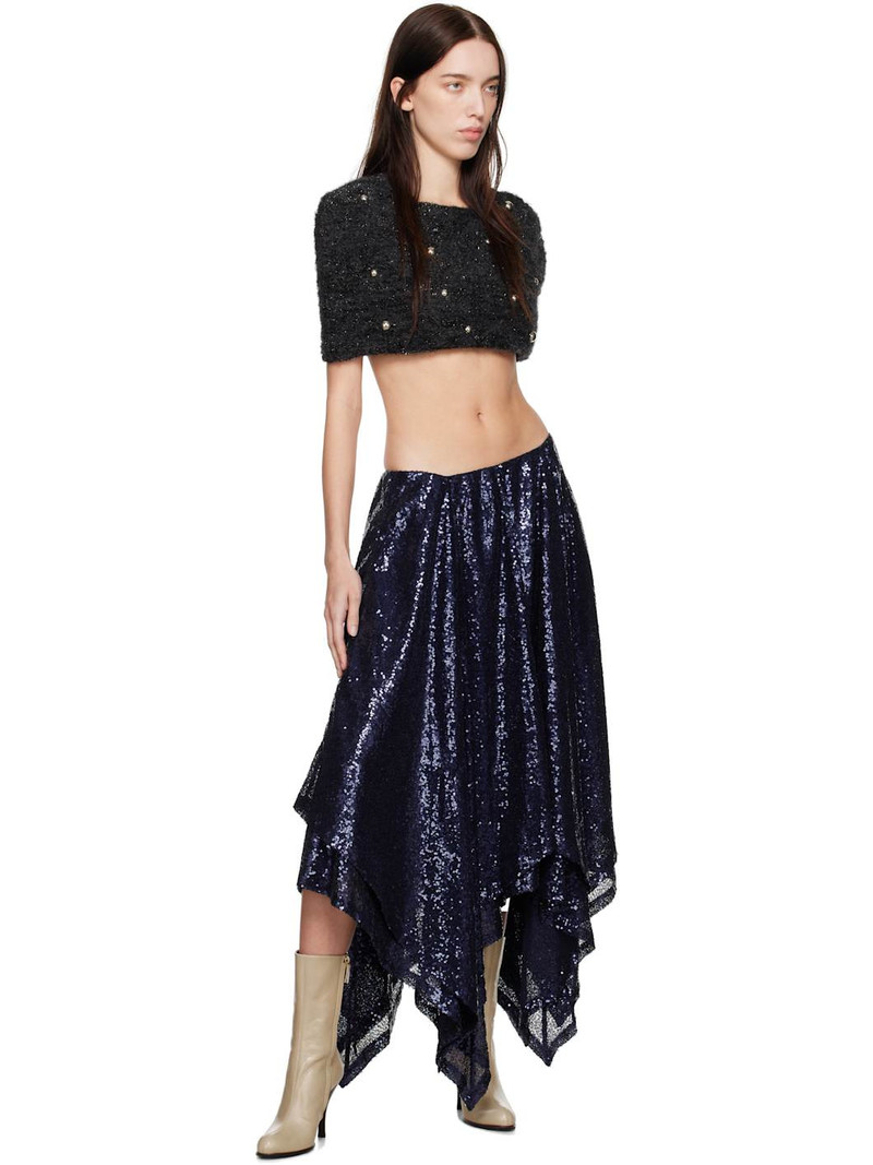NICKLAS SKOVGAARD Blue Isla Midi Skirt outlook