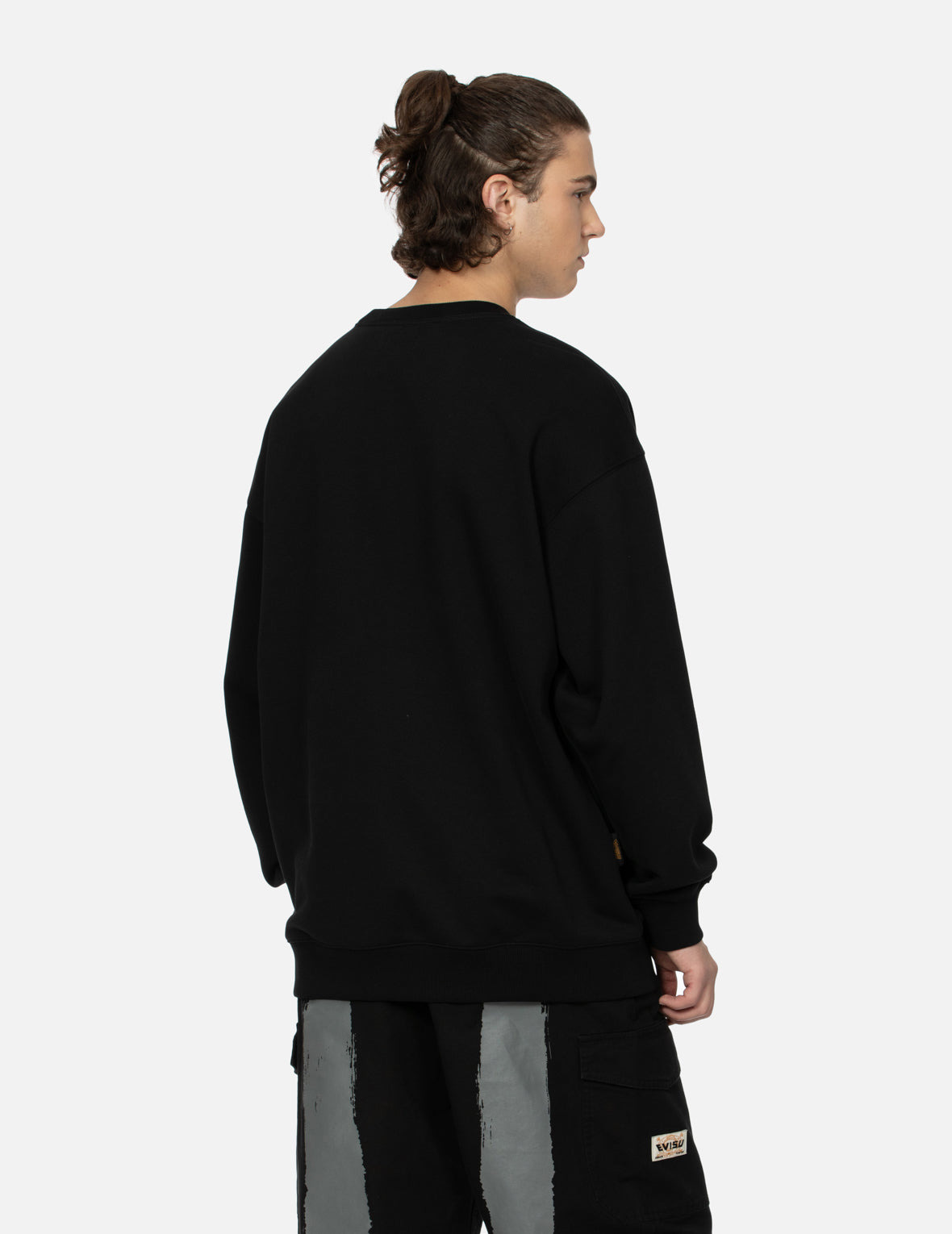 MULTI-POCKETS WITH SEAGULL PRINT LOOSE FIT SWEATSHIRT - 8