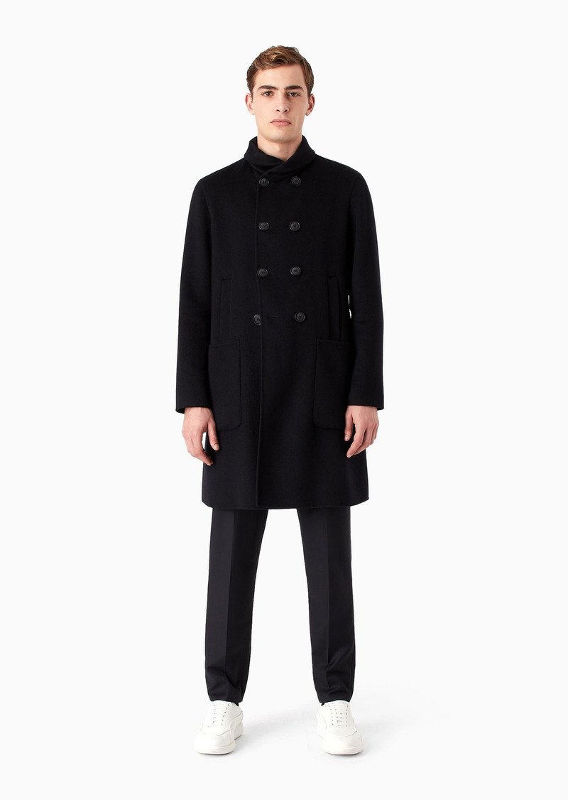 Icon double-breasted coat in double cashmere 2