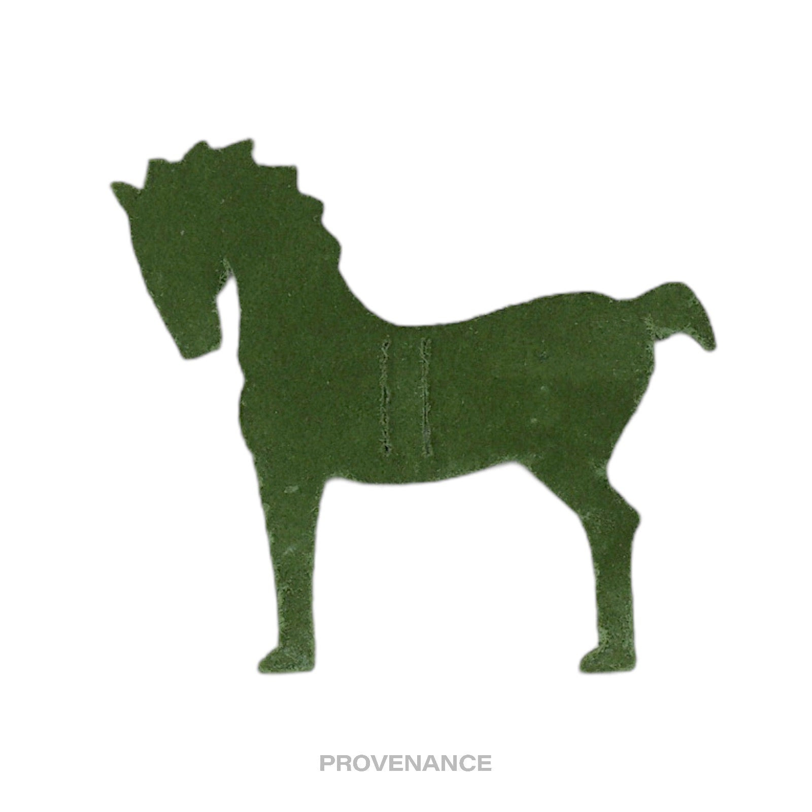 Hermes petit "h" Ribbon Horse Charm - Green Mysore - 2