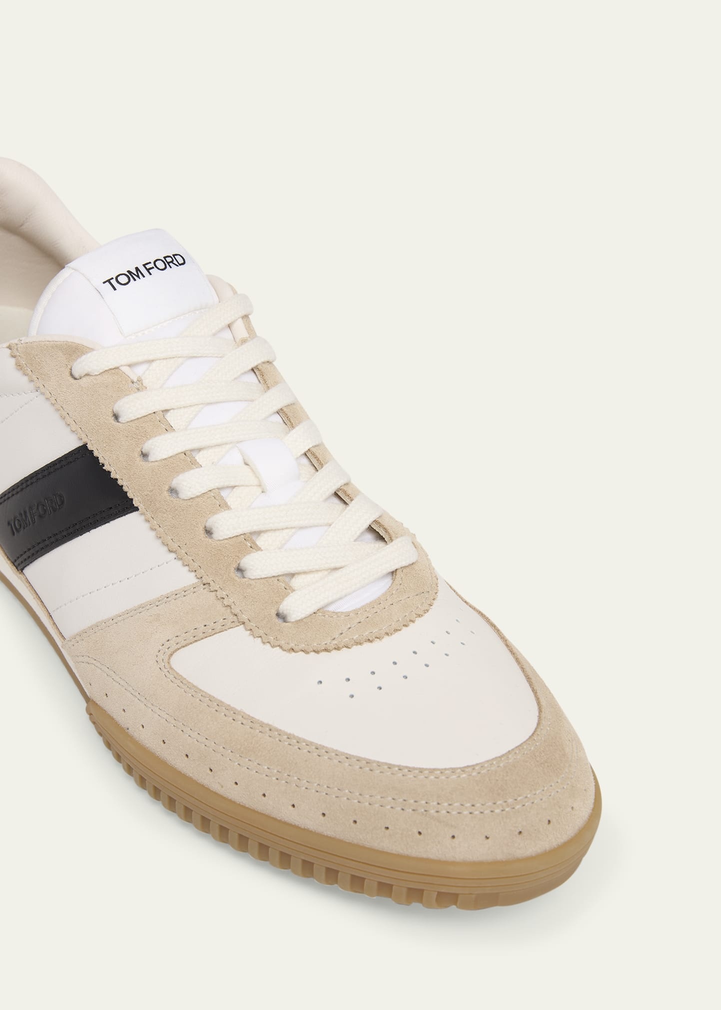 Men's Terence Suede and Leather Low-Top Sneakers - 5