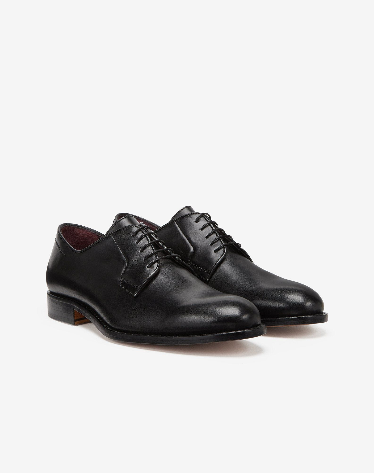 Black calfskin Derby shoes - 2