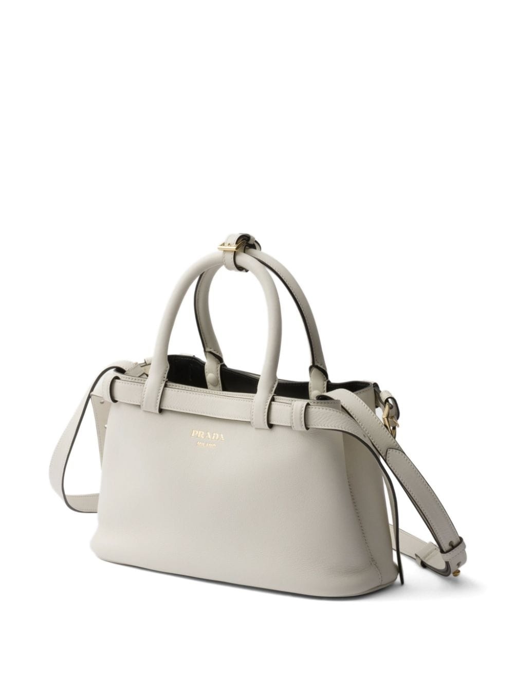 small belted leather handbag - 5