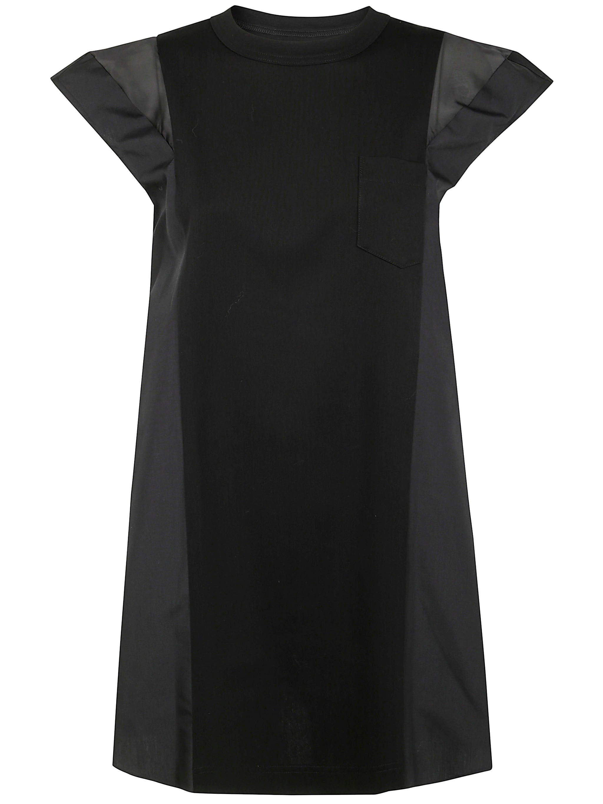 Sacai Women Popeline X Cotton Jersey Dress - 6