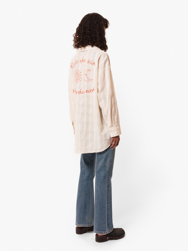 Monica Embroidered Shirt Offwhite - 3