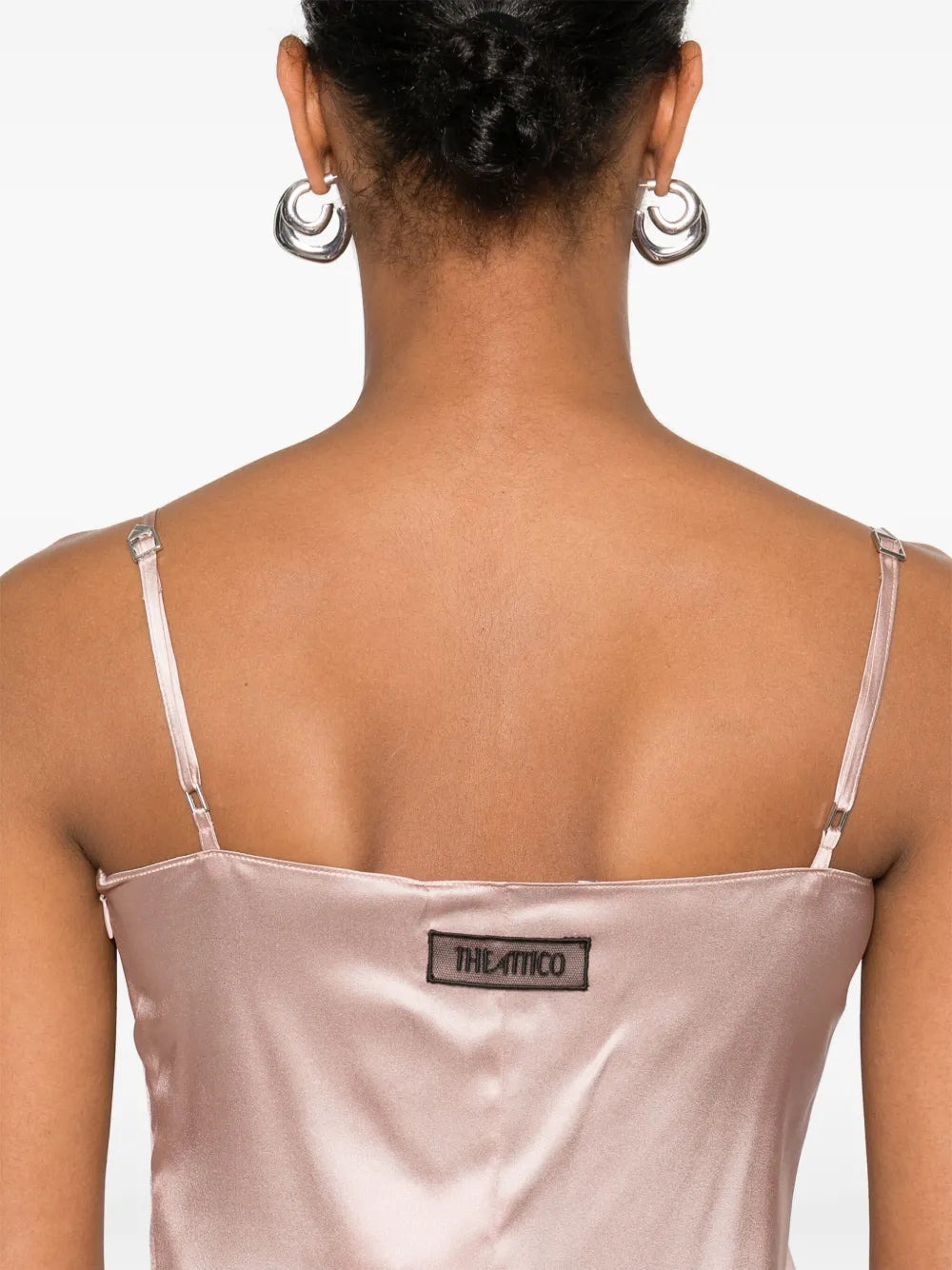 The Attico Women Mini Dress With Lace Inserts - 5