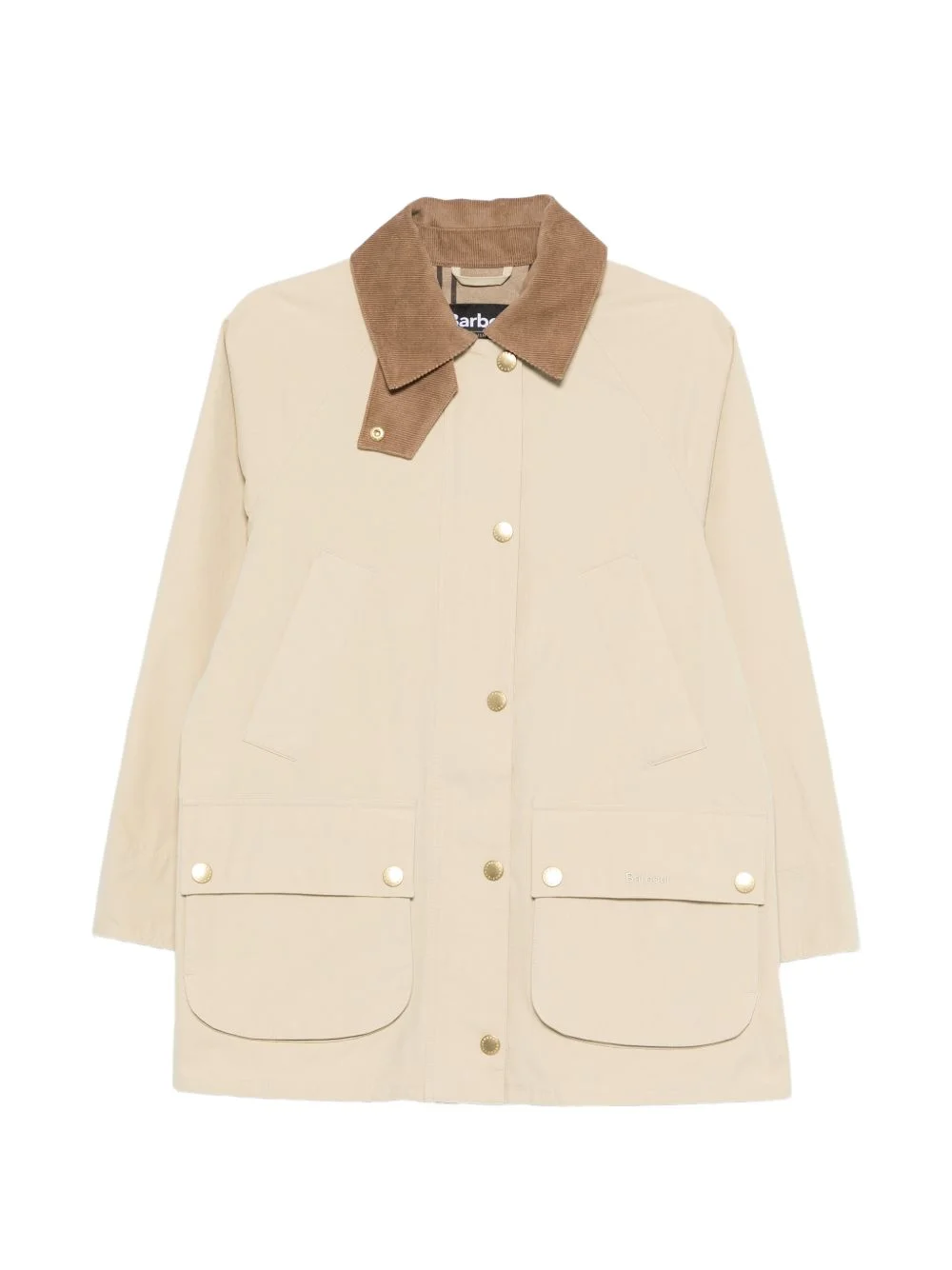 Glynis corduroy-collar coat - 1