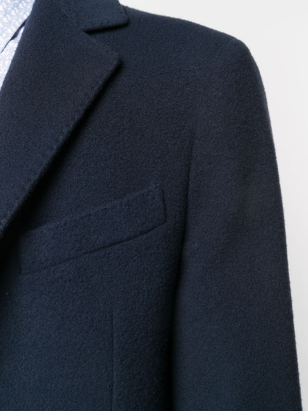 single-breasted fitted coat - 5