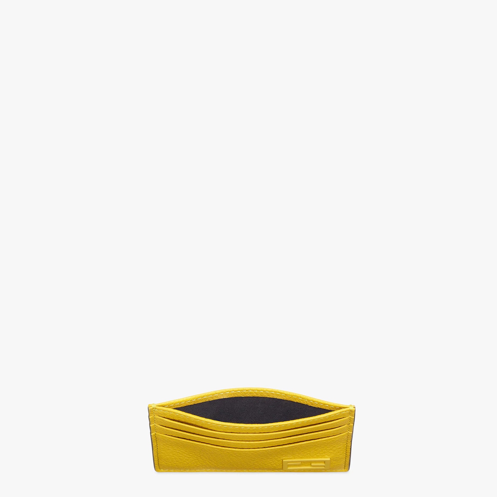 Yellow leather card holder - 3
