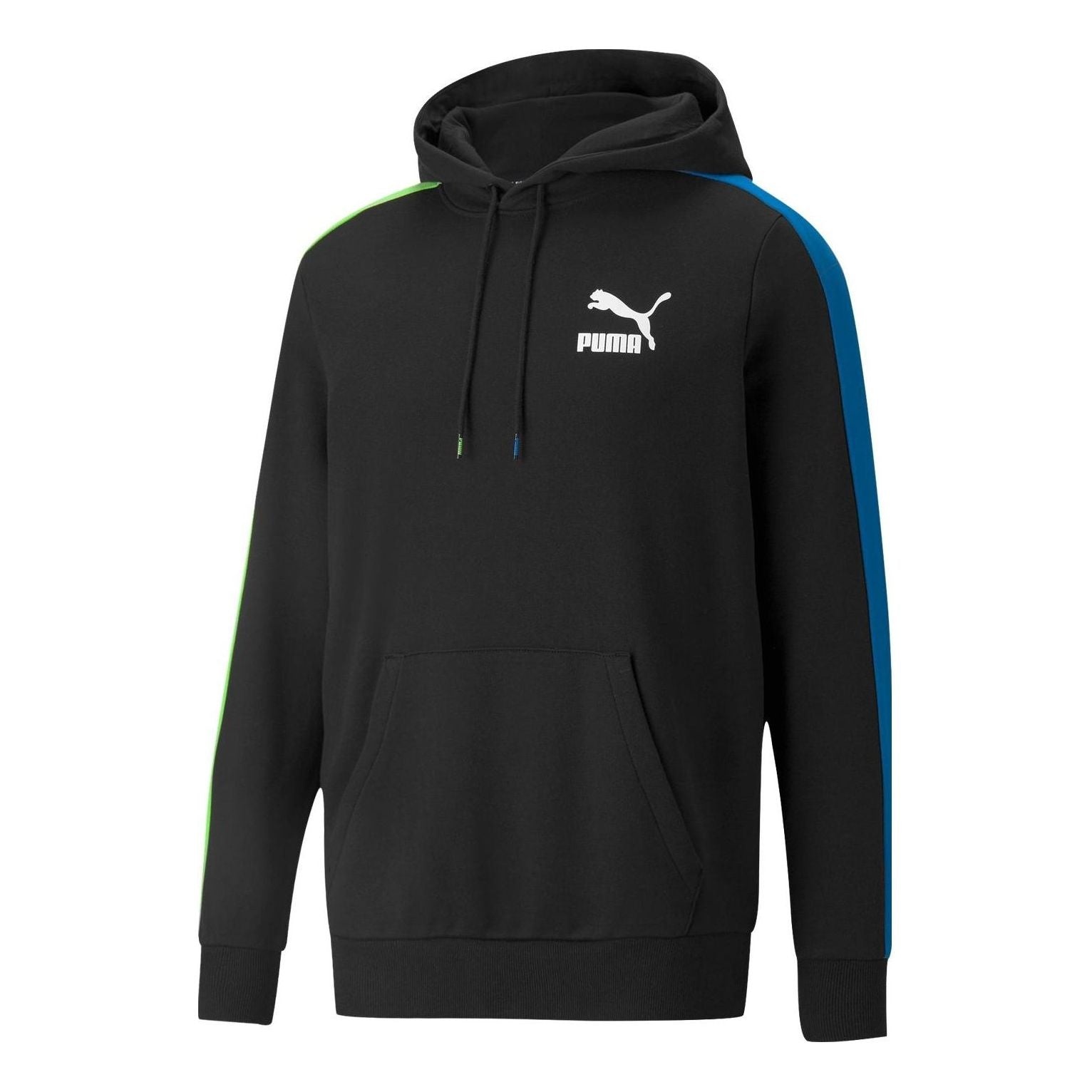 Puma Cotton Crew Neck Hoodie 'Black Blue Green' 531354-56 - 1