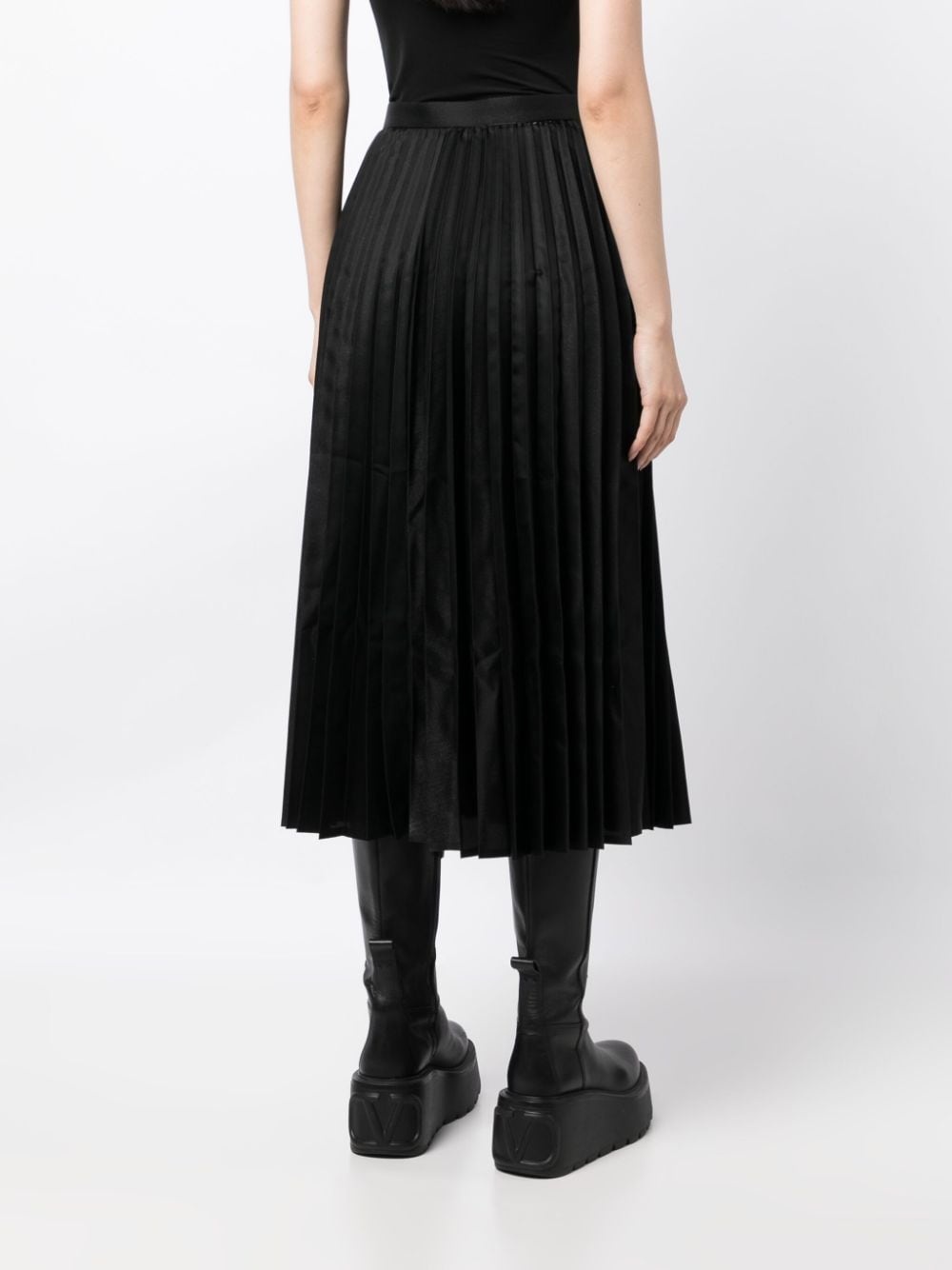 high-waist pleated skirt - 4