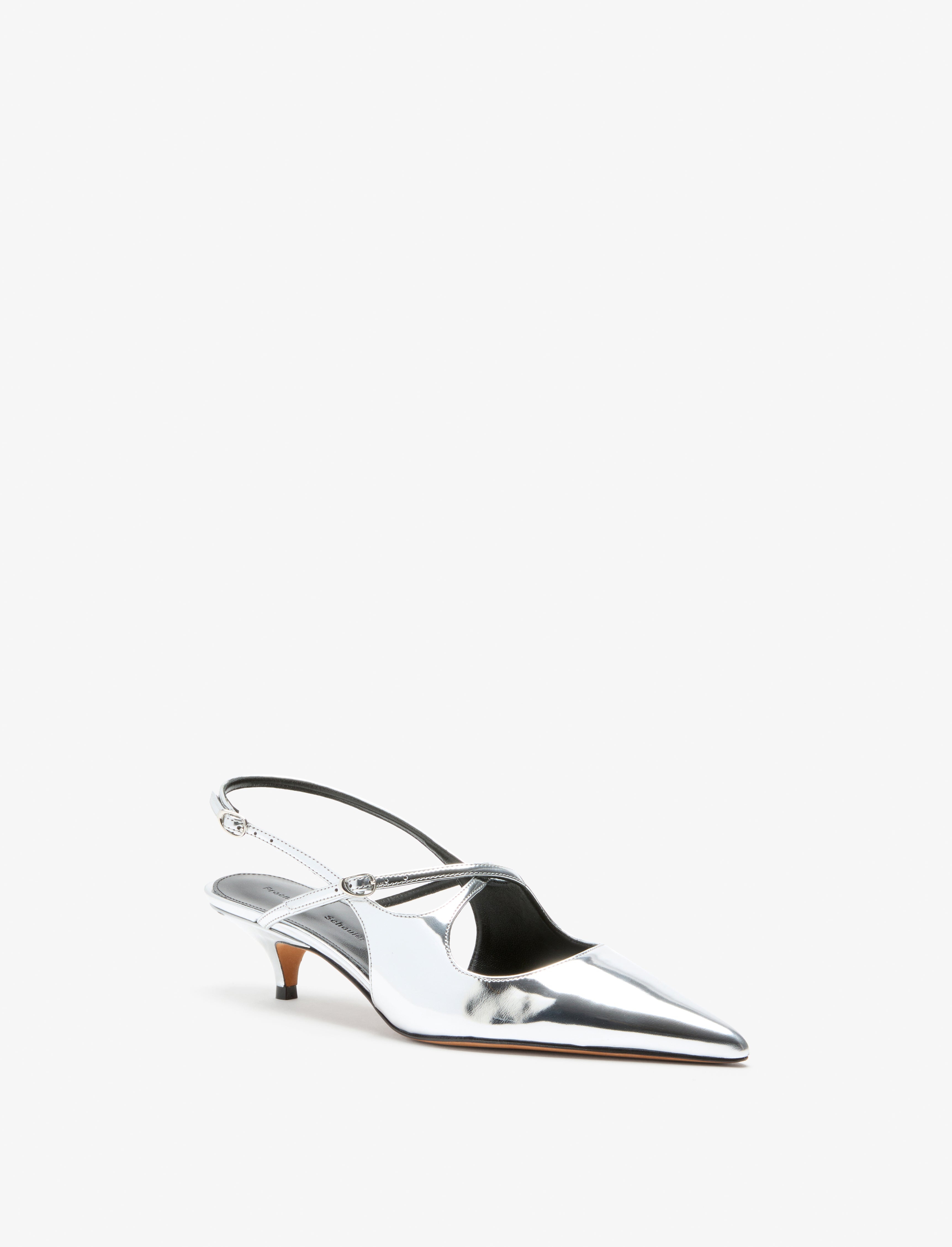Slash Crossover Slingback Pumps - 2