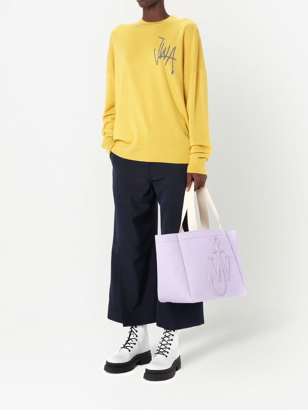 logo-intarsia merino-wool jumper - 3
