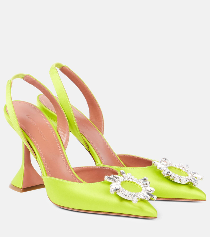 Begum 95 satin slingback pumps 1