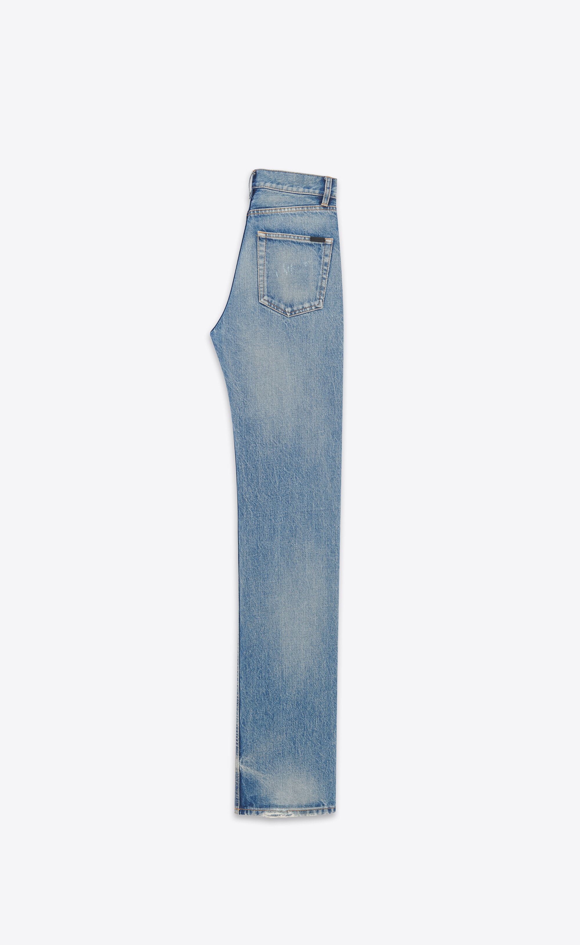 long straight jeans in charlotte blue denim - 2