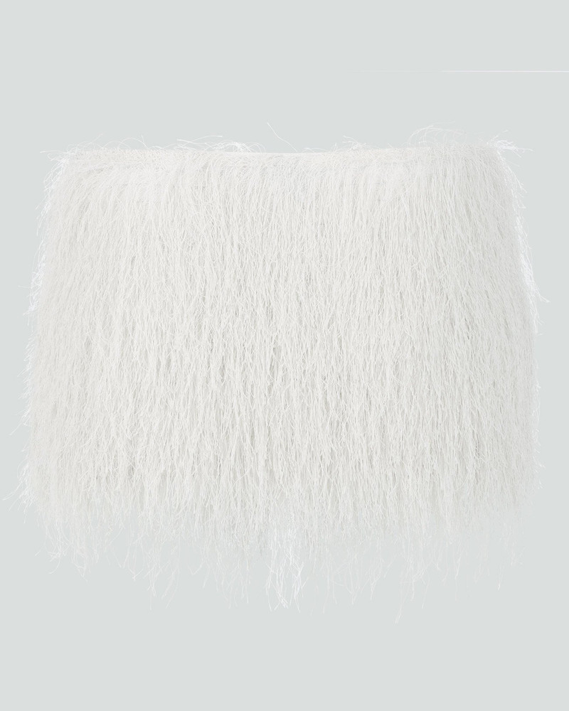 entire studios MICRO FRINGE SKIRT MERINGUE outlook