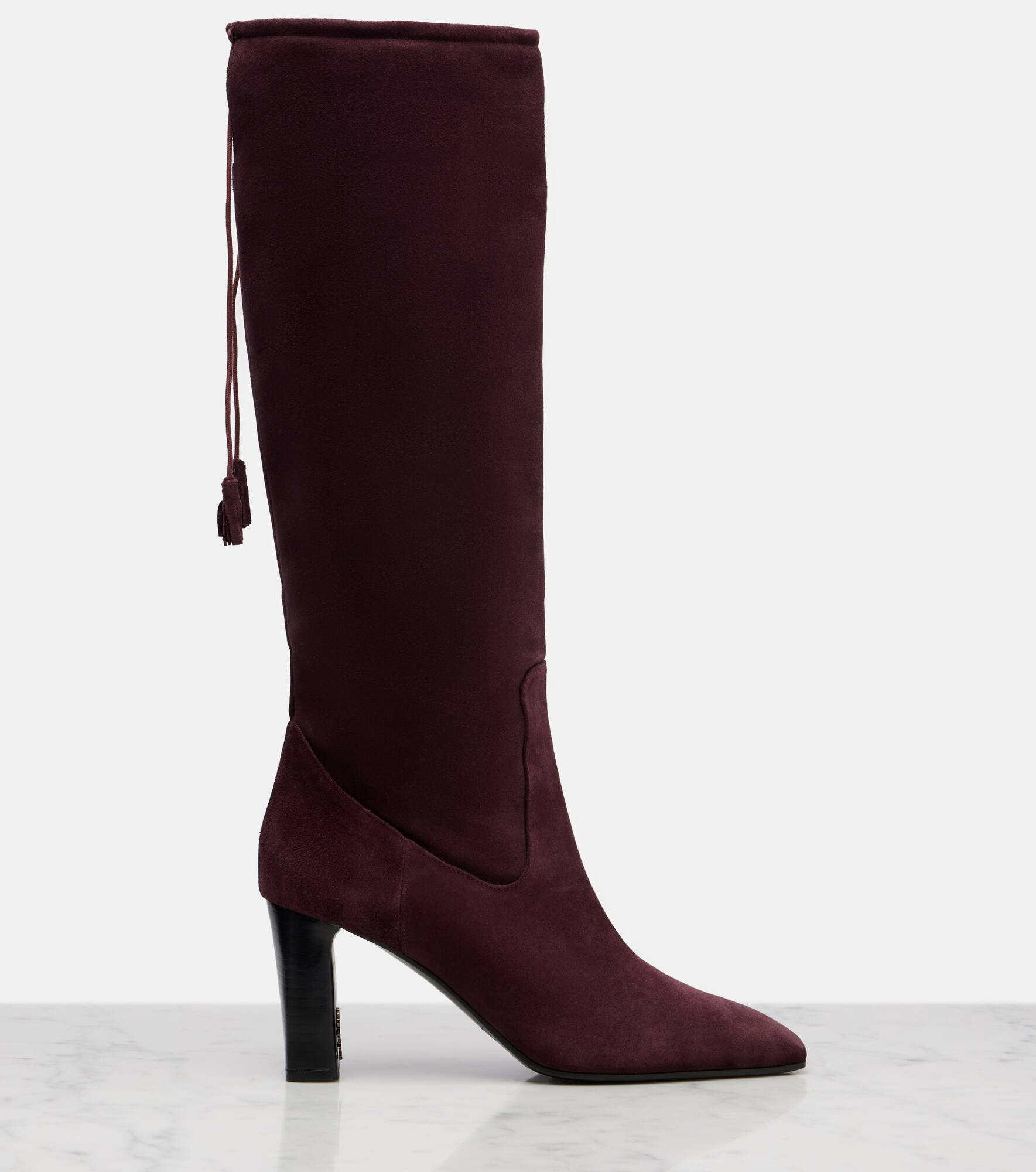 75 suede knee-high boots - 4