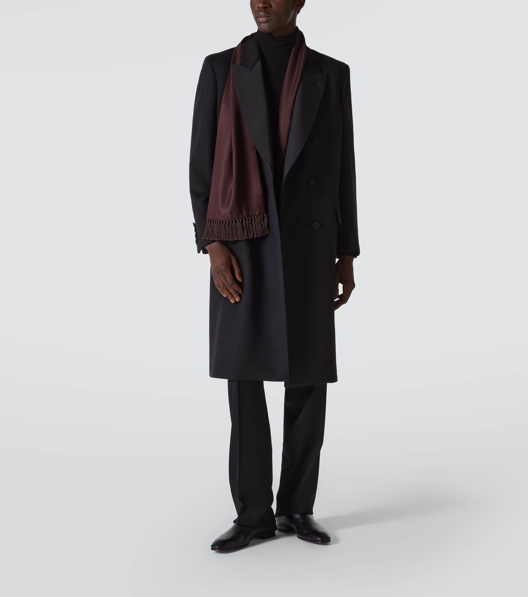 Double-breasted cashmere coat - 2