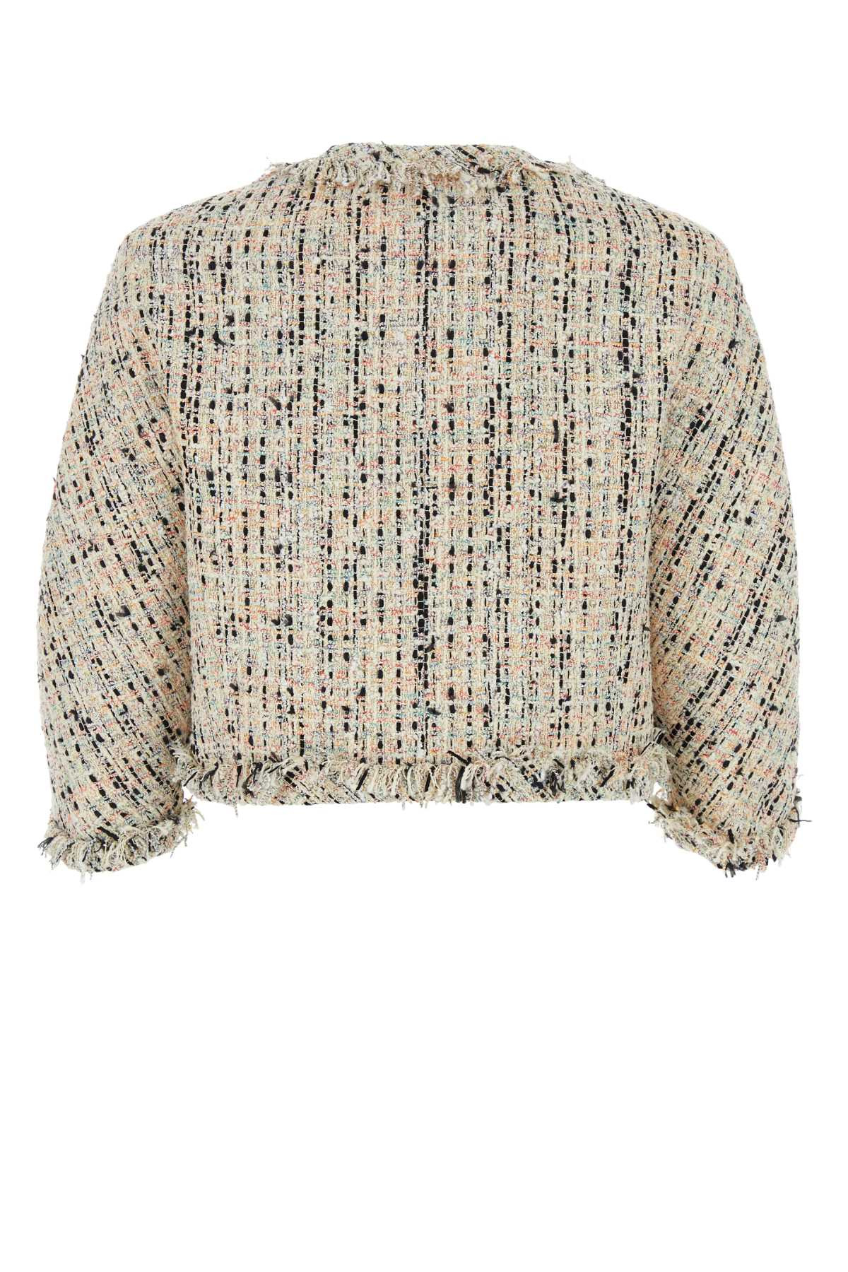 Alexander Mcqueen Women Multicolor Tweed Blazer - 2