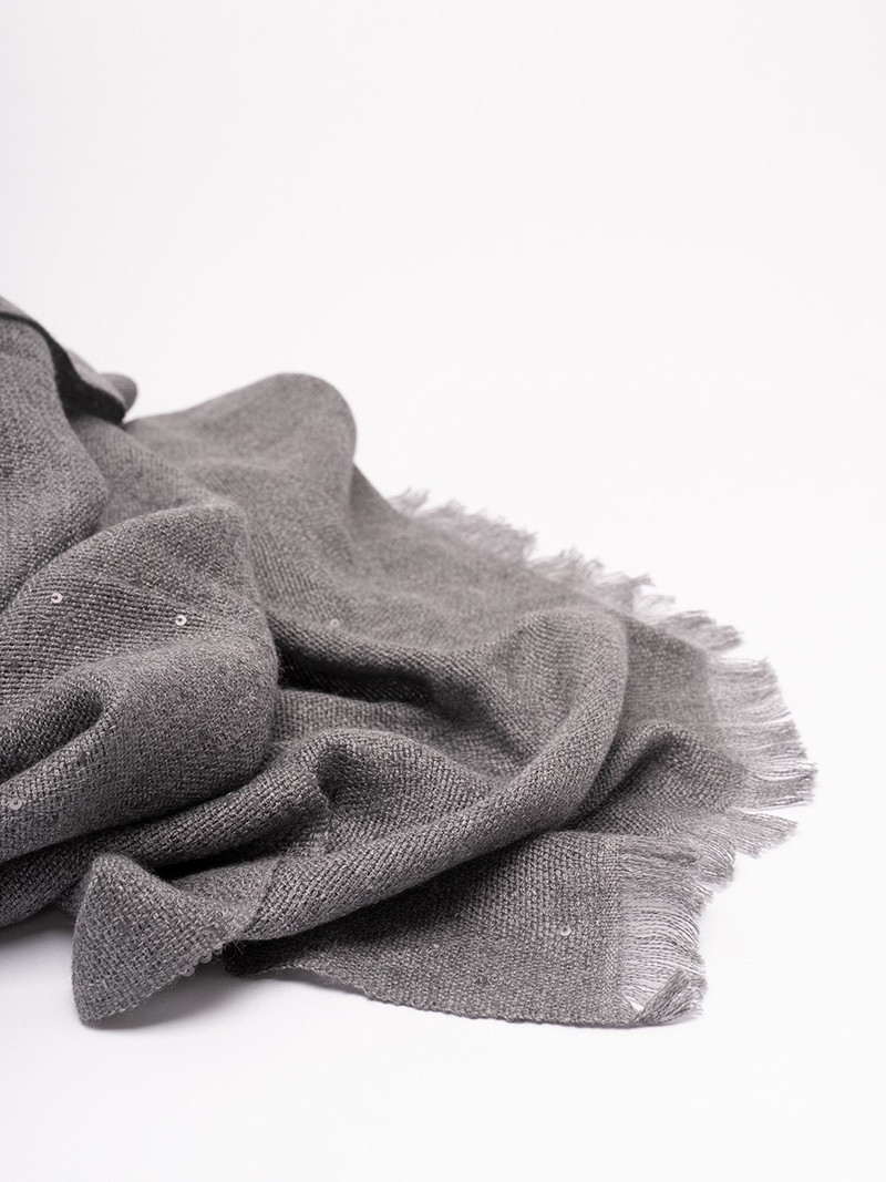Brunello Cucinelli Cashmere And Silk `Diamond` Yarn Scarf outlook