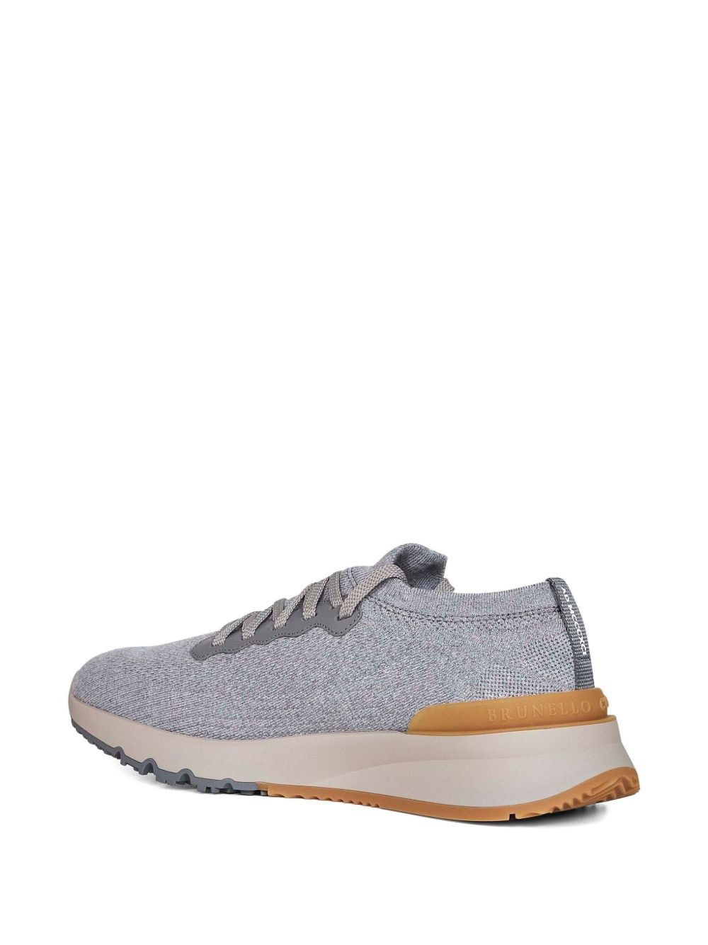 jacquard wool knit sneakers - 3