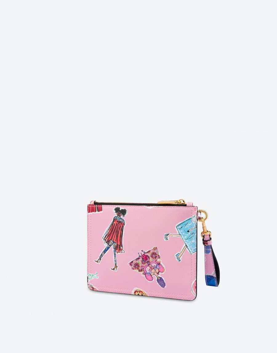 FASHION SKETCHES CALFSKIN SMALL CLUTCH - 2