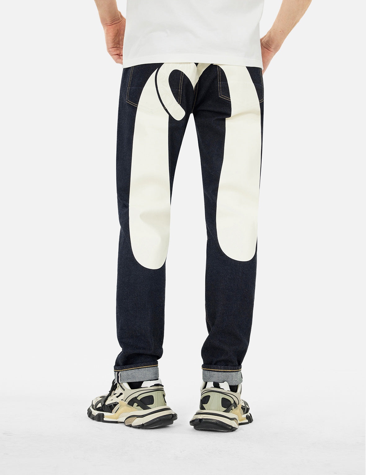 Seagull Daicock Print Carrot Fit Jeans #2017 - 5