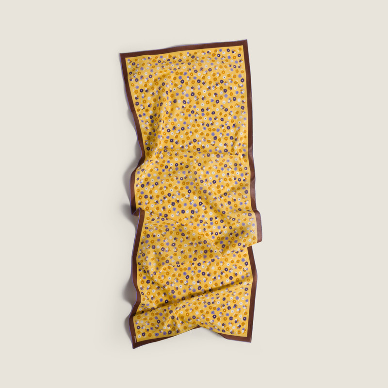 Printed poplin scarf 4