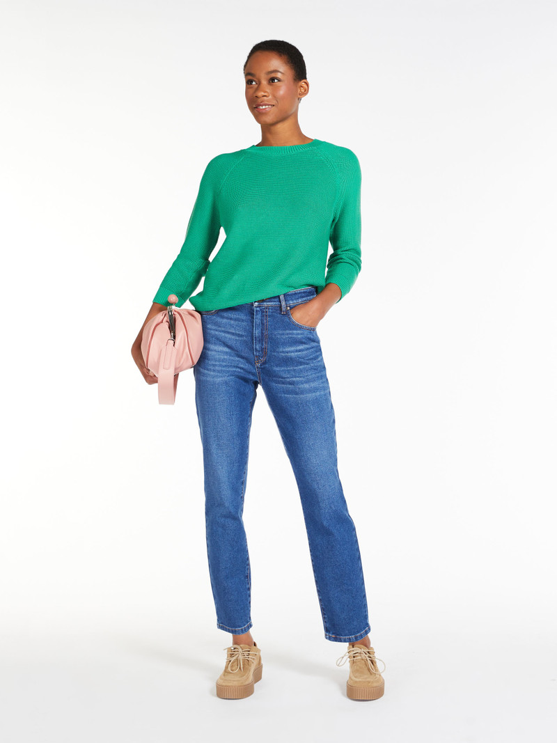 Max Mara EUFRATE High-waisted denim jeans outlook