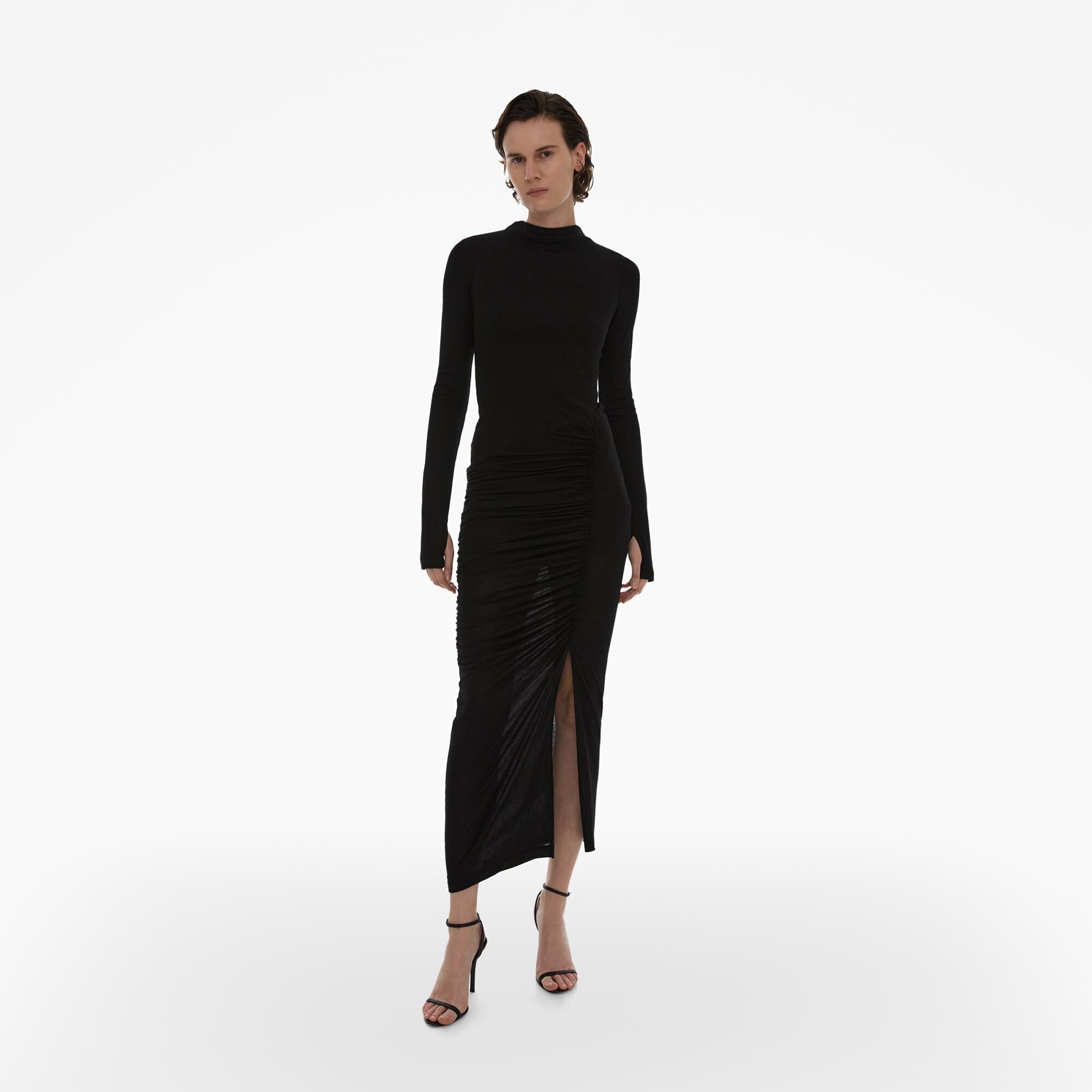 RIBBED COMBO MAXI DRESS - 3
