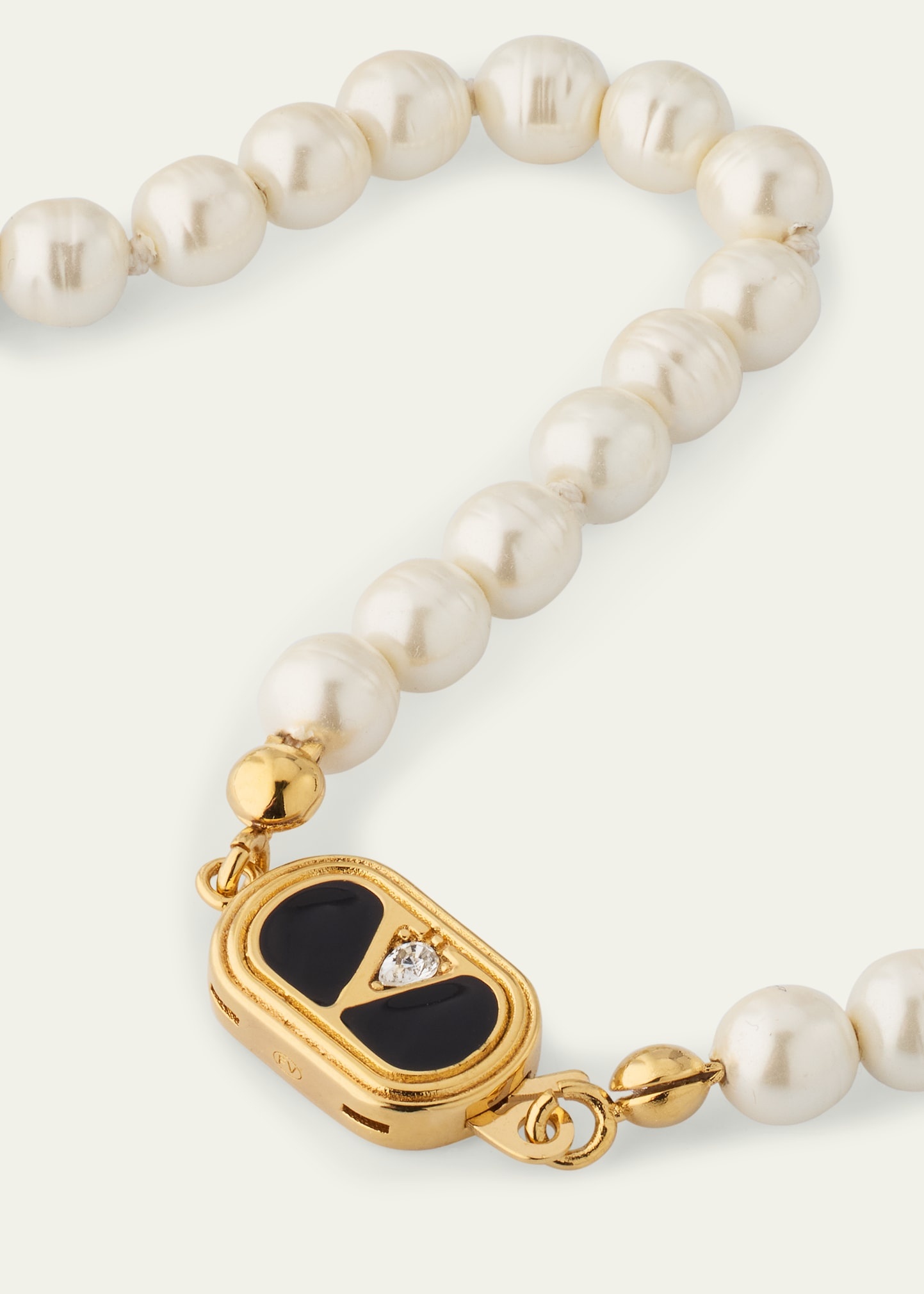 VLOGO Akoya Pearl Layered Ovalette Necklace - 3