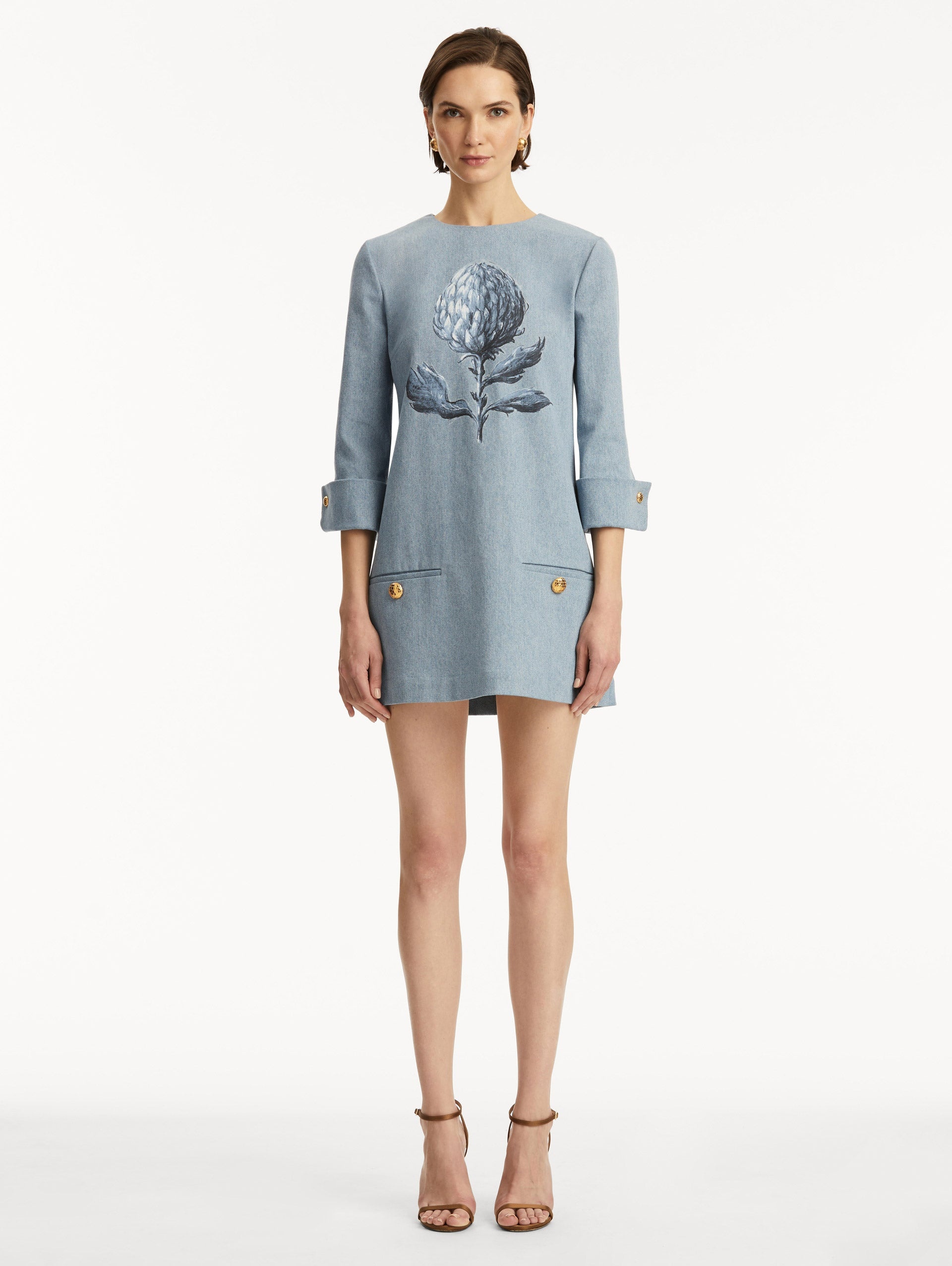 ARTICHOKE DENIM SHIFT DRESS - 2