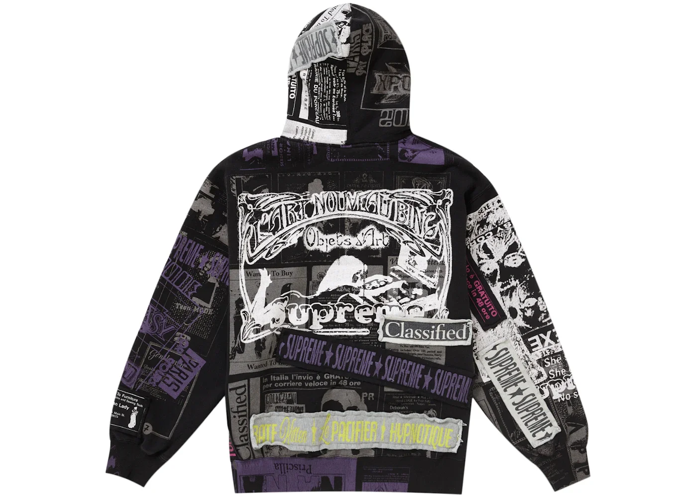 トップス Supreme Collage Zip Up Hooded Sweatshirt Supreme-Collage-Zip-Up-Hooded-