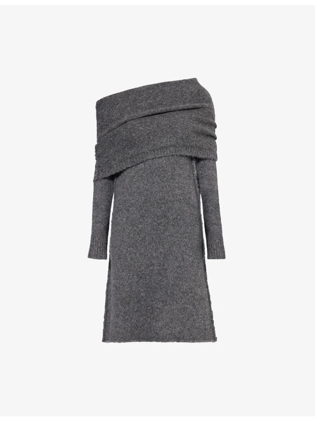 Bound Long-Sleeves Knitted Top - 1