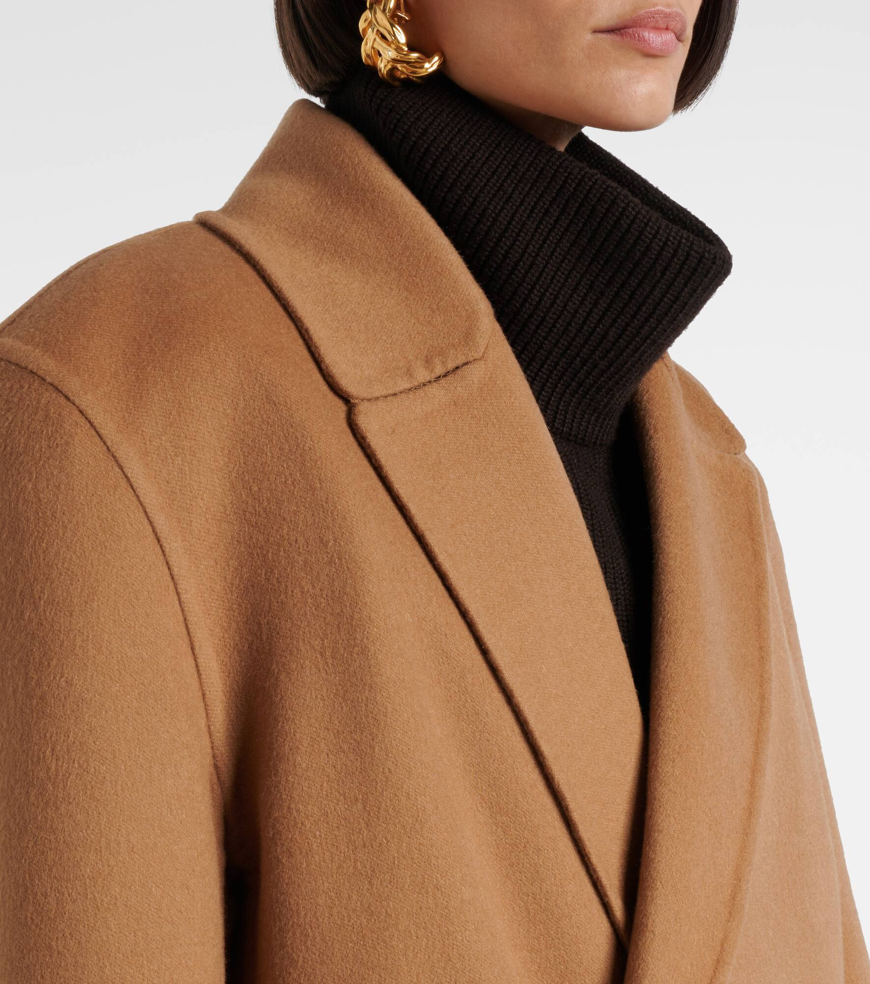Cashmere and wool coat - 4