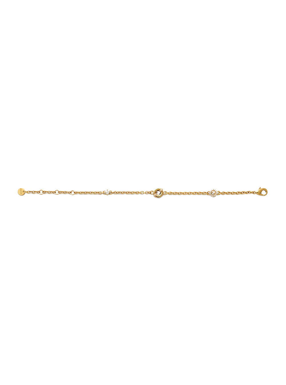 Fendi Women Gold-Colore Chain Bracelet With Ff Details In Bronze Woman - 2