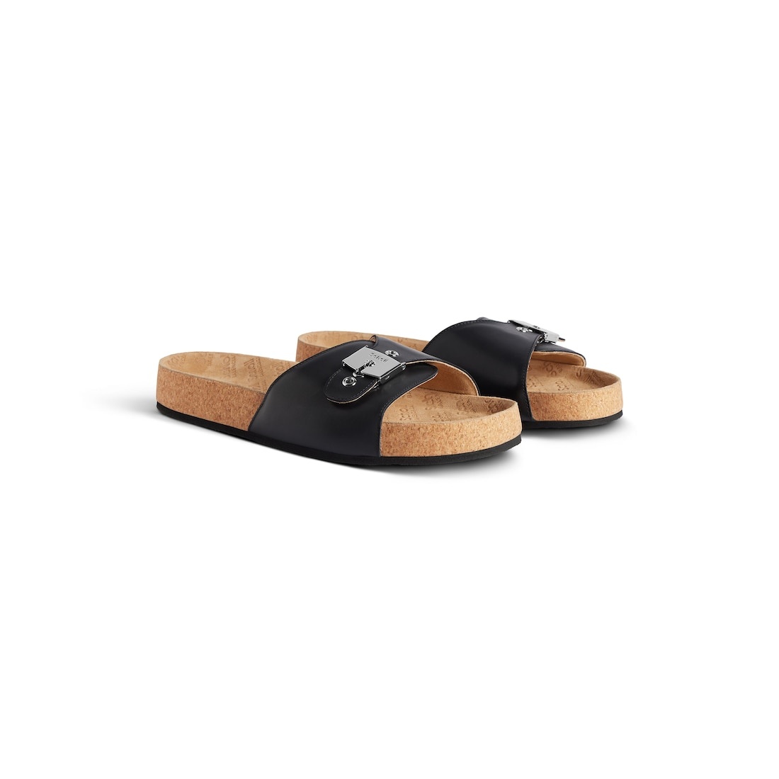 Men's Balenciaga I Scholl Flat Sandal in Black - 2