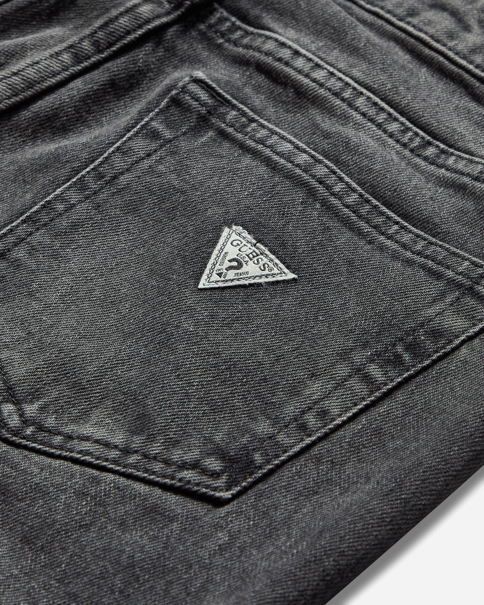 Women's Flare Denim Pants Used Sanded Black Wash - 3