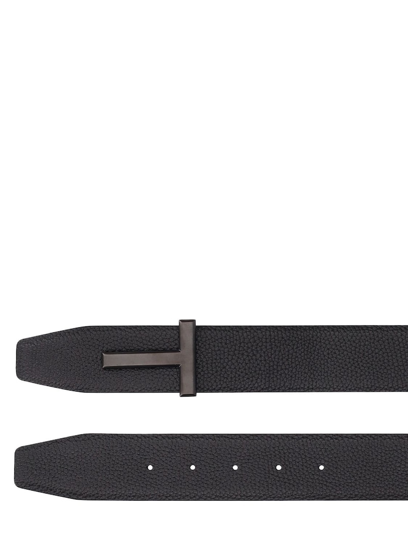 Leather T belt - 3