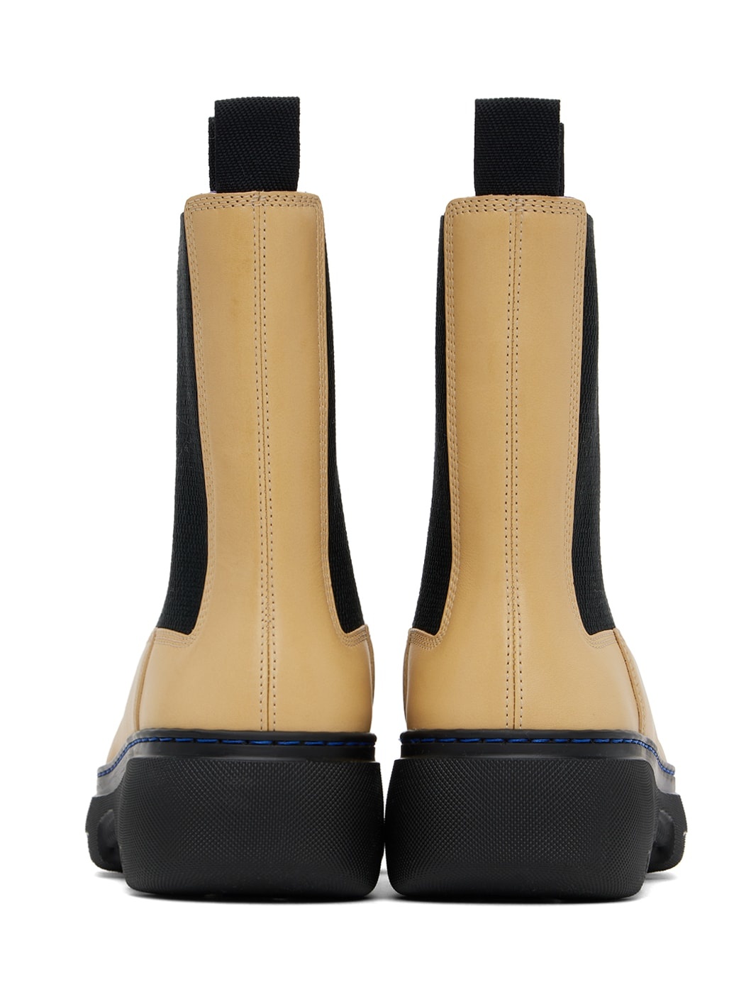 Yellow Leather Creeper Chelsea Boots - 2