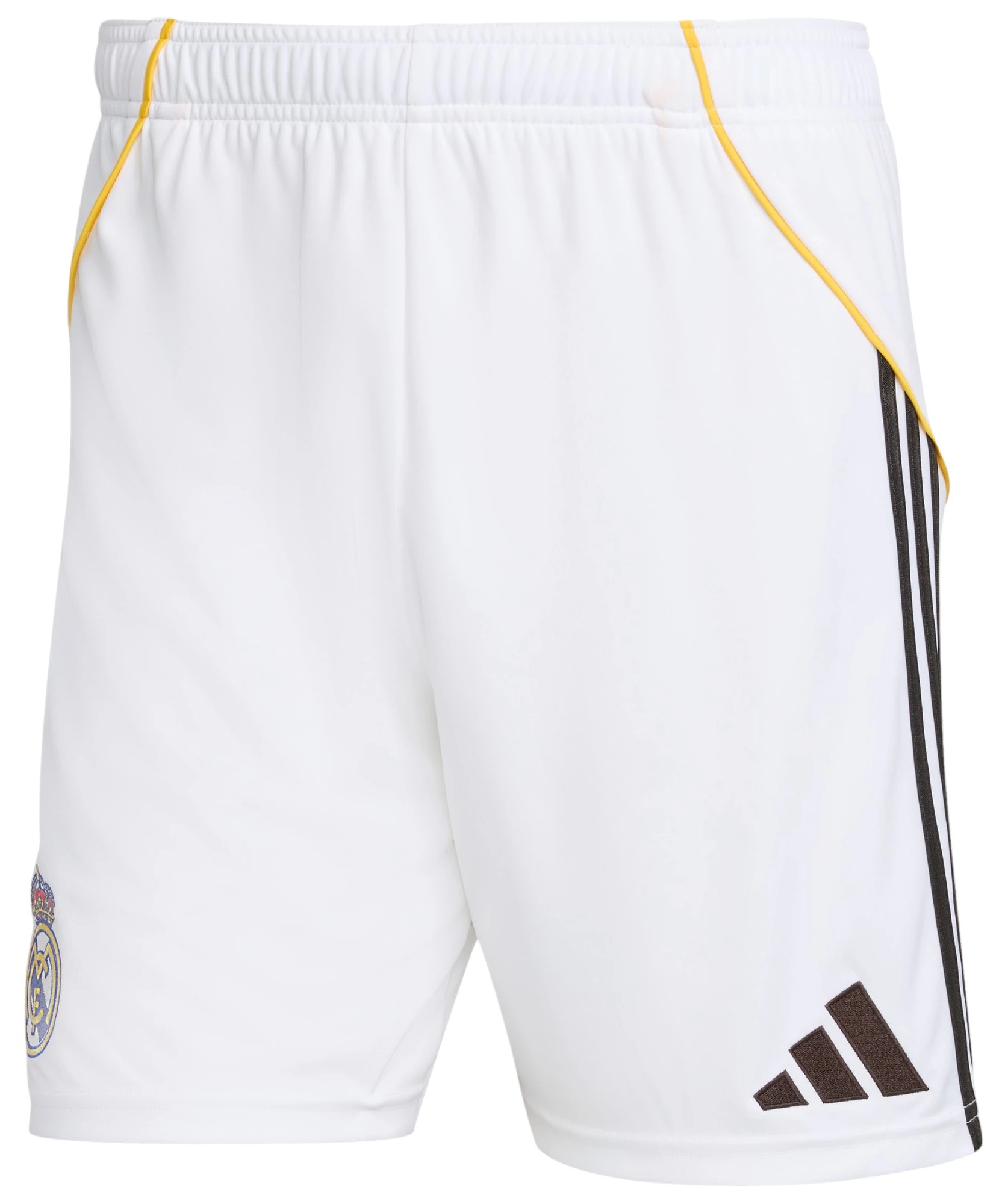 adidas Men's Real Madrid 2025 White Logo Shorts - 1