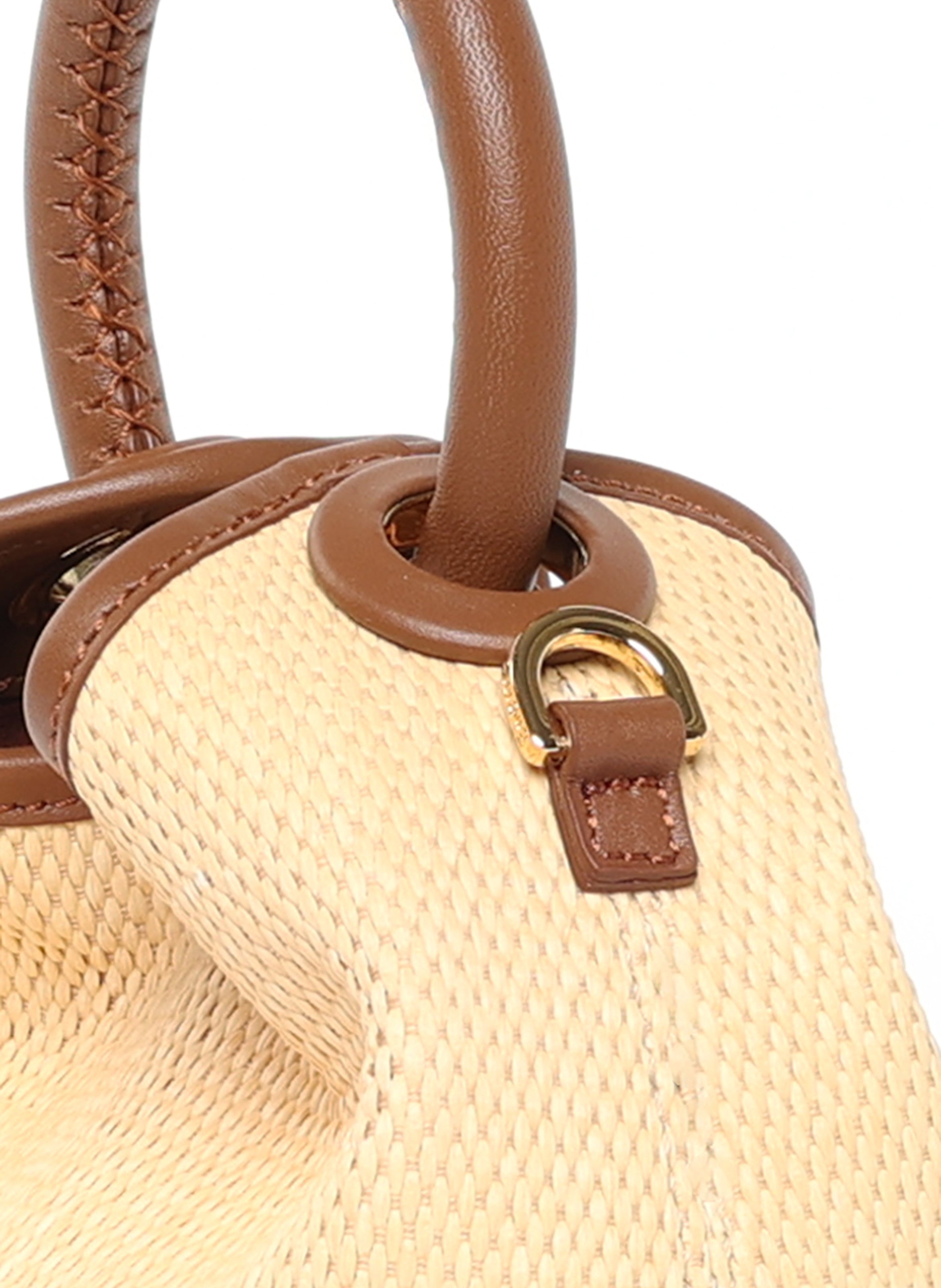 Madeleine Raffia Naturale/Cognac - 5